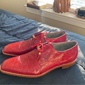Belvedere Genuine American Alligator Leather Dress Shoes